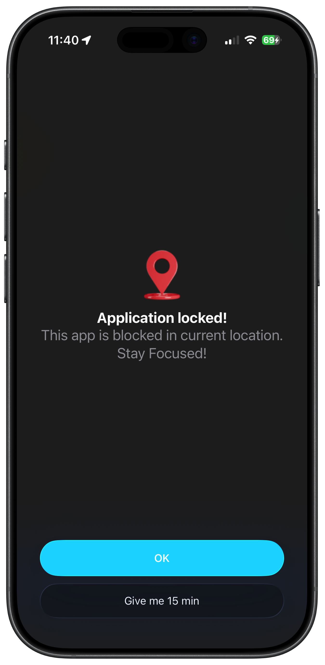 Location blocking in action